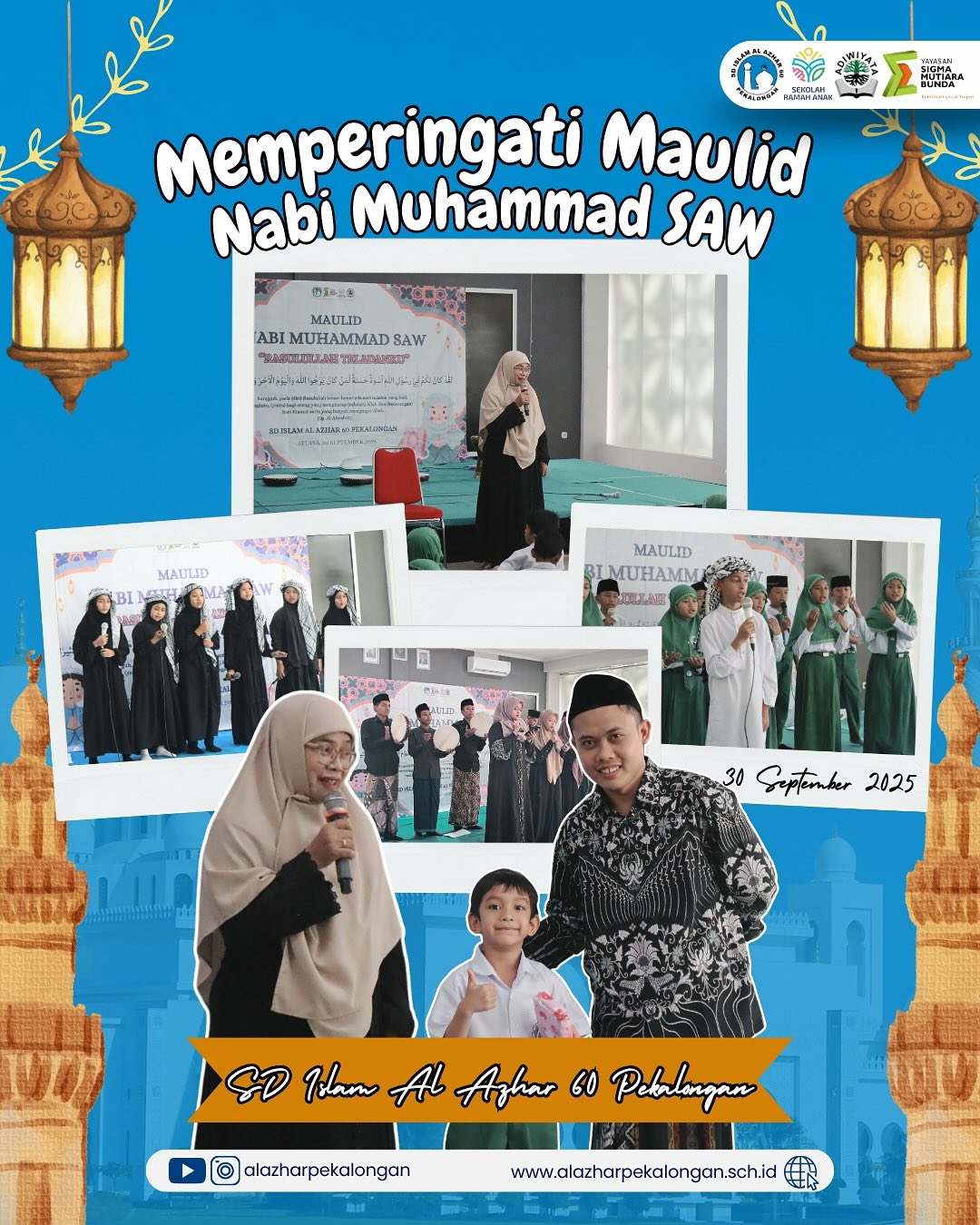 Meneladani Akhlak Rasulullah, SD Islam Al Azhar 60 Pekalongan Gelar Peringatan Maulid Nabi SAW