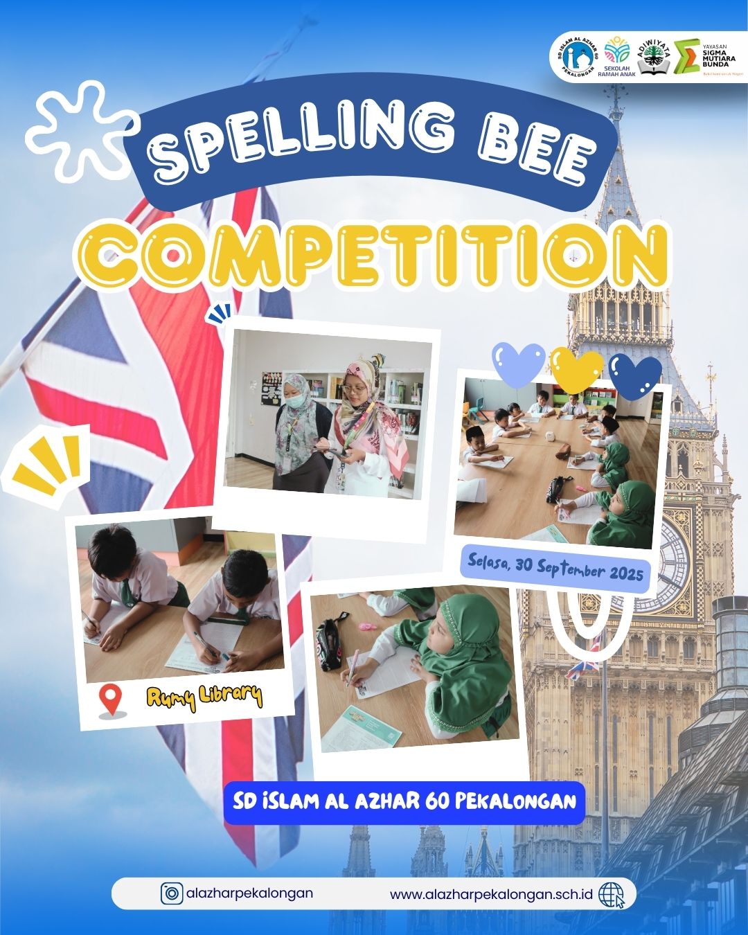 SD Islam Al Azhar 60 Pekalongan Dorong Siswa Berani dan Terampil Berbahasa Inggris Lewat Spelling Bee Competition