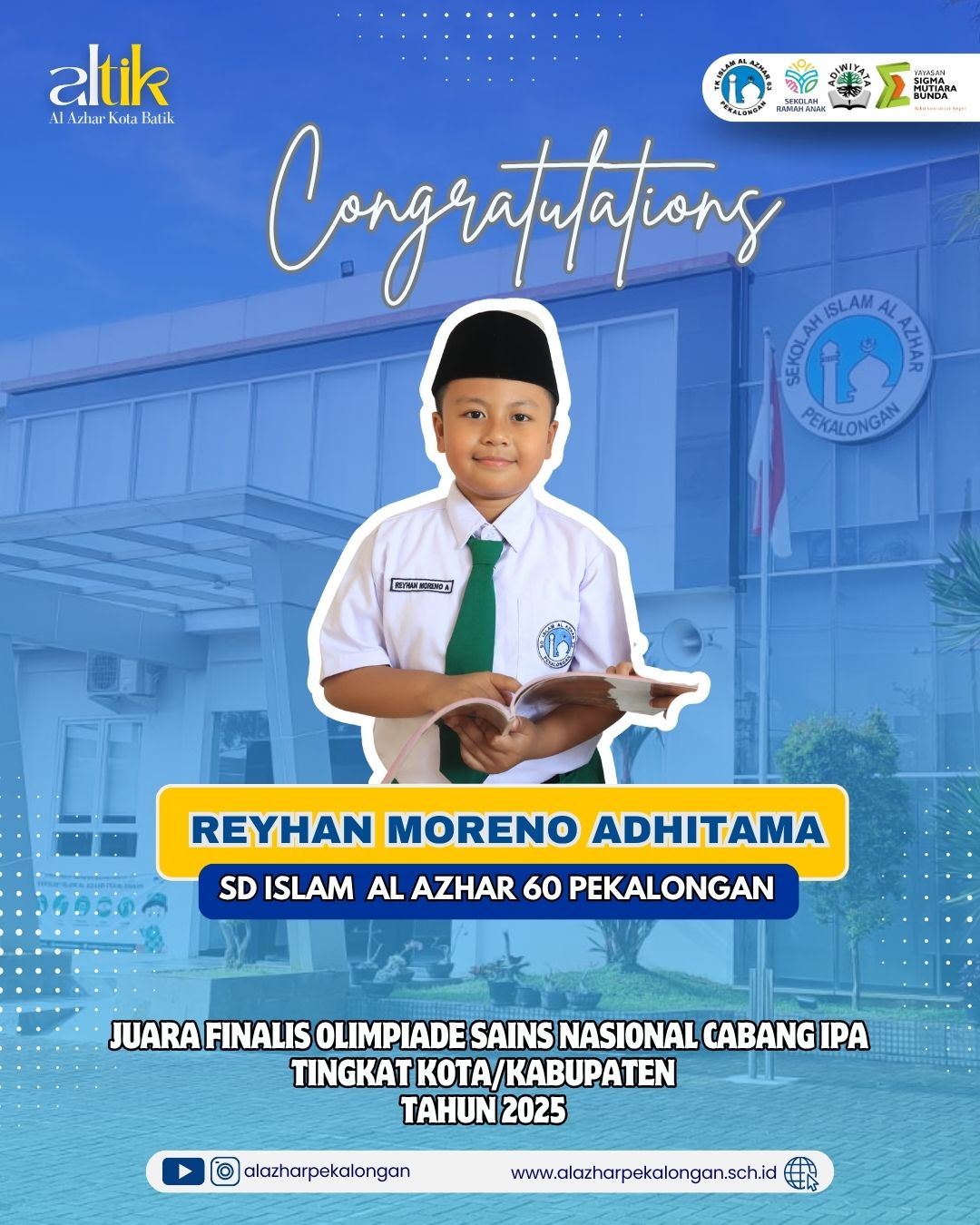Juara Finalis Olimpiade Sains Nasional (OSN) Cabang IPA Tingkat Kota/Kabupaten 2025