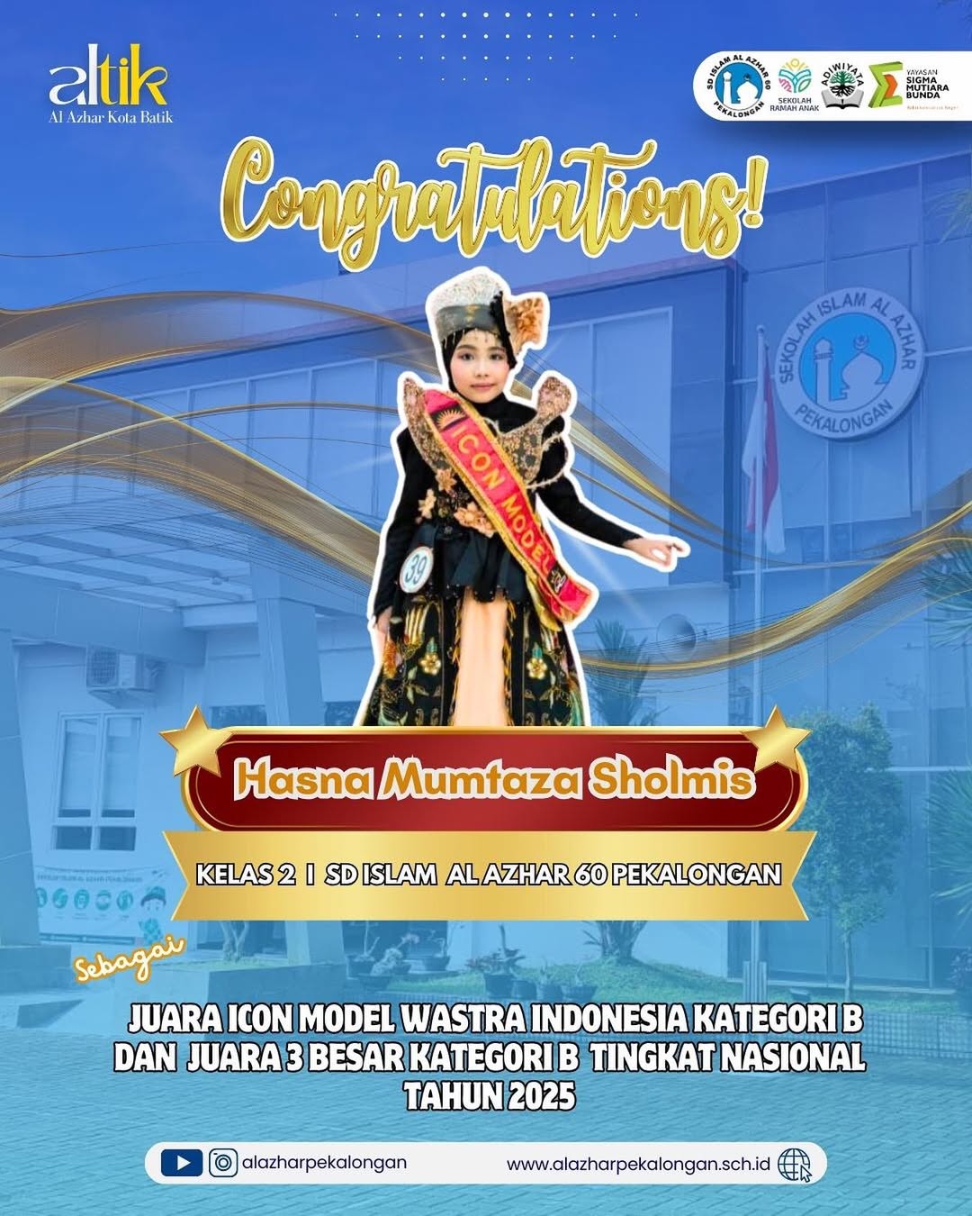 Juara Icon Model Wastra Indonesia Kategori B Tingkat Nasional