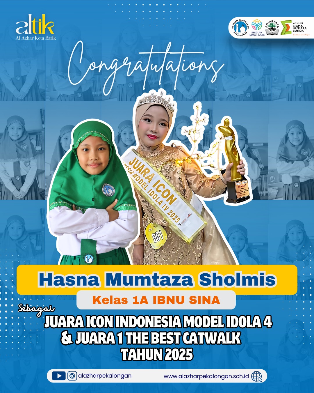 Juara Icon Indonesia Model Idola 4 dan Juara 1 The Best Catwalk