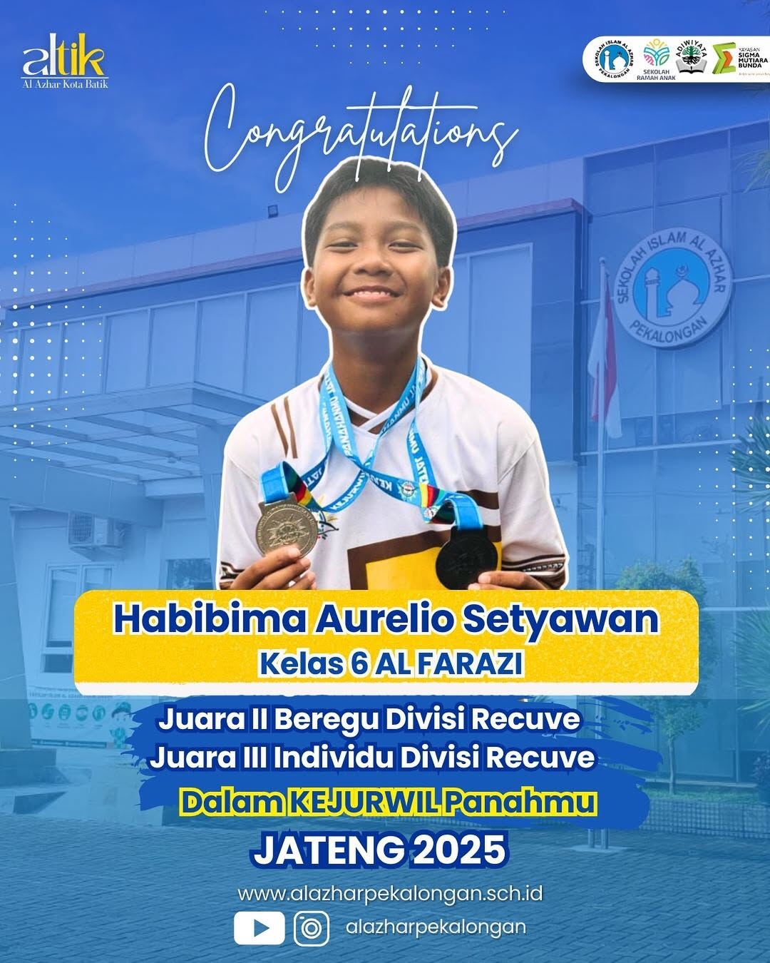 Juara II Beregu Divisi Recuve & Juara III Individu Divisi Recuve Dalam KEJURWIL Panahmu JATENG