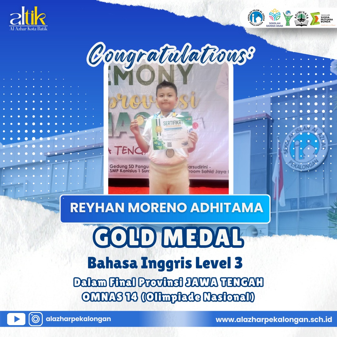 Gold dan Silver Medal Bidang English dan Science Primary 5