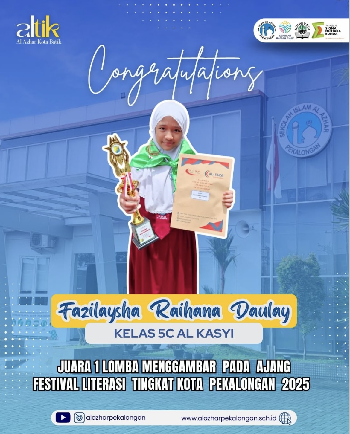 Juara 1 Lomba Menggambar Ajang Festival Literasi Kota Pekalongan 2025